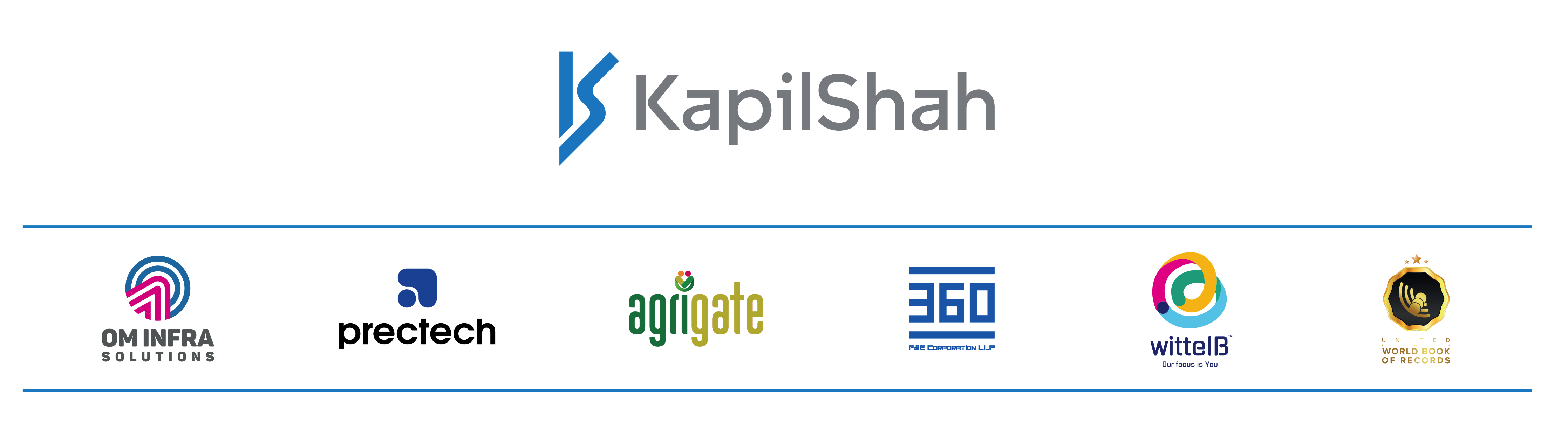 Kapil Shah Logo with Company Affiliations